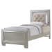Platinum - Youth Twin Platform 4 Piece Bedroom Set - Сhampagne