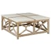 Catali - Stone Coffee Table - White & Light Brown
