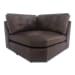 Thurlow - Leather Corner Chair - Espresso Brown