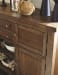 Moriville - Dark Gray - 8 Pc. - Counter Extension Table, 6 Barstools, Server