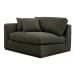 Rue - Left Arm Facing Chair - Deep Green