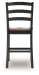 Wildenauer - Barstool (Set of 2) - Brown / Black
