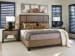 Zanzibar - Cape Verde Panel Bed 6/6 King - Light Brown