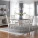 Magnolia Manor - 5 Piece Leg Table Set (Spindle Back Chairs) - White