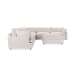 Caplan - Upholstered 6 Piece Modular Sectional With Ottoman - Dawn White