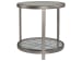 Metal Designs - Royere Round End Table - Gray