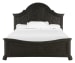 Bellamy - Complete King Shaped Panel Bed - Peppercorn