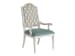 Villa Blanca - Corsica Upholstered Arm Chair - White / Blue