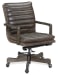 EC - Langston Executive Swivel Tilt Chair With Metal Base - Dark Brown