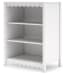 Hallityn - White - 3 Pc. - Bookcase, Twin Panel Platform Bed