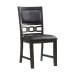 Amherst - Standard Height 5 Piece Dining Set-Table And Four Faux Leather Side Chairs - Walnut