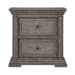Big Valley - 2 Drawer Night Stand With Charging Station - Gray