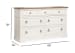 Kingston - Drawer Dresser - Whisper White And Cerused Nutmeg