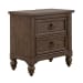 Americana Farmhouse - 2 Drawer Nightstand With Charging Station - Dusty Taupe