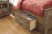 Trinell - Brown - Twin Bookcase Bed With 2 Storage Drawers