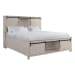 Scott - King Platform Storage Bed - White