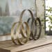 Adilynn - Iron Ring Sculpture - Light Brown