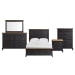 Montrose - Queen Storage 5 Piece Bedroom Set - Espresso & Brown