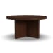 Waterfall - Round Coffee Table - Dark Brown