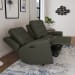 Iris - Power Reclining Loveseat with Console & Power Headrests