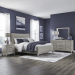 New Haven - 4 Piece Bedroom Set (California King Upholstered Bed, Dresser & Mirror, Night Stand) - Sanctuary White