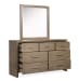 Westbourne - Dresser With Portrait Mirror - Dark Umber