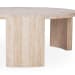 Dune - Travertine Round Coffee Table - Natural