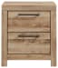 Hyanna - Tan - Two Drawer Night Stand