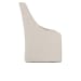 Warwick - Upholstered Rolling Dining Chair - Oatmeal