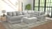Titan - 3 Piece Sectional With Comfort Coil Seating, 9 Included Accent Pillows And 1 Included Cocktail Ottoman (Left Side Facing Chaise) - Moonstruck