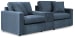 Modmax - Ink - 3-Piece Sectional Sofa With Storage Console