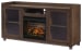 Starmore - 2 Pc. - 70" TV Stand With Faux Firebrick Fireplace Insert - Brown