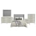 Westland - Full Upholstered 5 Piece Bedroom Set With Fabric - Almond Gray