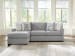 UrbanCrest - 2-Piece Sectional With LAF Corner Chaise - Pewter