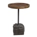 Horton - Rustic Accent Table - Light Brown & Dark Gray
