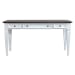 Allyson Park - Writing Desk - Wirebrushed White / Charcoal