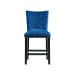 Francesca - Blue Velvet Counter Height Chair (Set of 2)