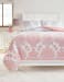 Avaleigh - Pink / White / Gray - Full Comforter Set