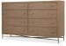 Sonnet - Eight-Drawer Dresser - Dark Gray