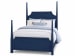 Tide & Timber - Full Pencil Poster Bed 4/6 - Luxe Blue Oak