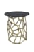 Ariel - Short End Table - Black / Gold