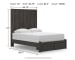 Fraluna - Queen Panel Storage Bed - Charcoal