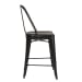 Vintage Series - Bow Back Counter Chair - Black