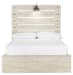 Cambeck - Full Panel Bed With Side Storage Drawers - Whitewash
