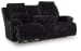 Rhine Falls - Onyx - Reclining Power Sofa With Drop Down Table
