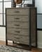 Brennagan - Gray - 8 Pc. - Dresser, Mirror, Chest, California King Panel Bed Footboard Storage, 2 Nightstands