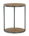 Fridley - Brown / Black - Round End Table