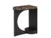 Zanzibar - Novella Side Table - Dark Brown / Black