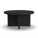 Waterfall - Round Coffee Table - Black