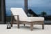 Laguna - Chaise Lounge, No Welt - Canvas Flax / Gray